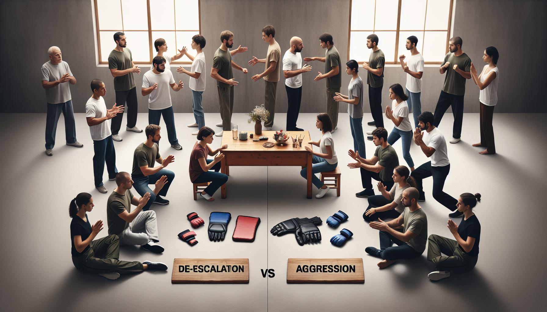 Self-Defense Techniques: De-escalation vs. Aggression