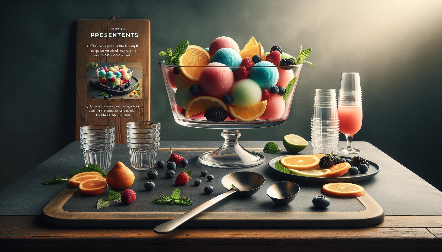 Tips for Serving and Presenting Sorbet Punch