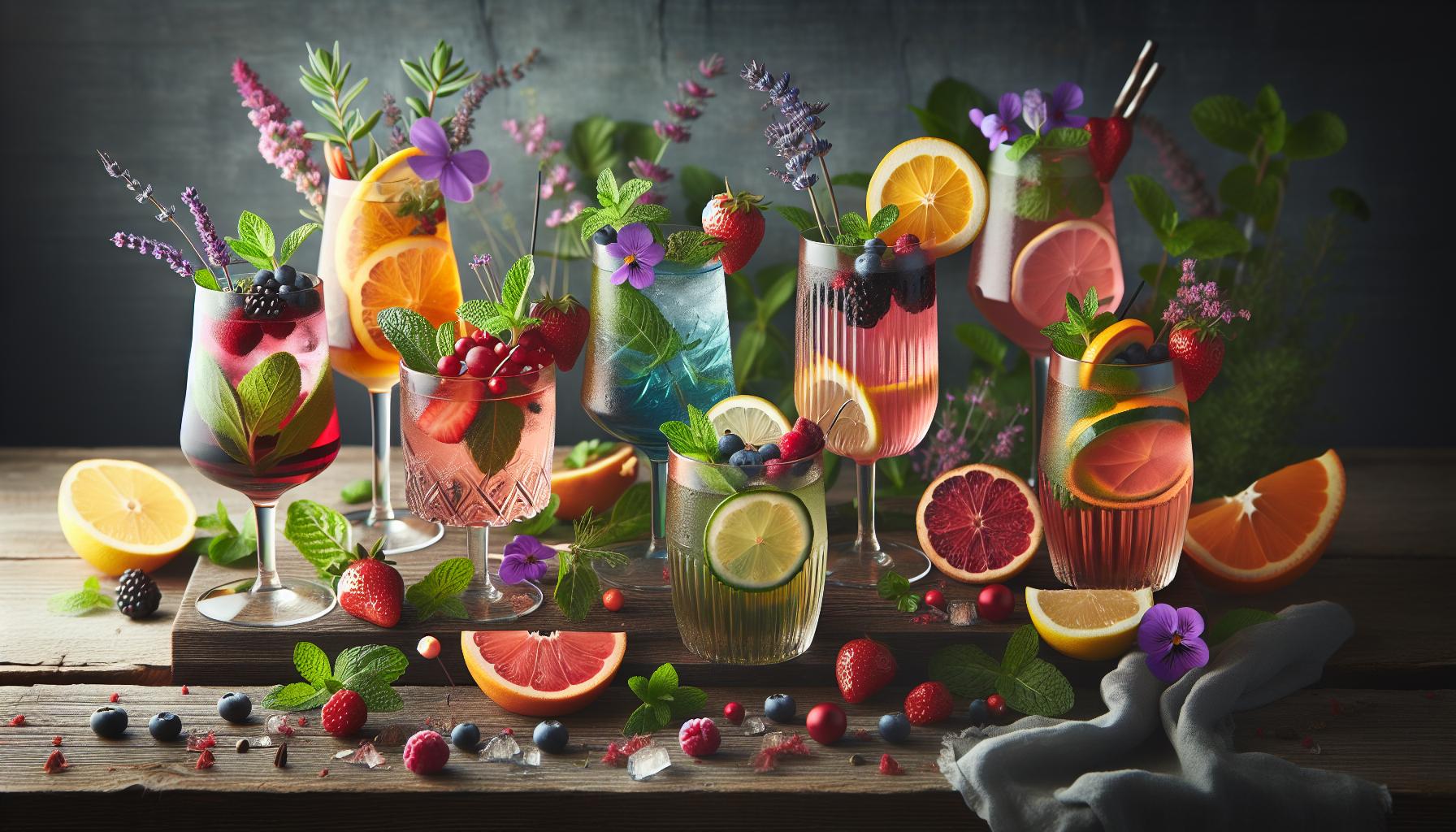 Colorful Garnishes to Enhance Your Drink