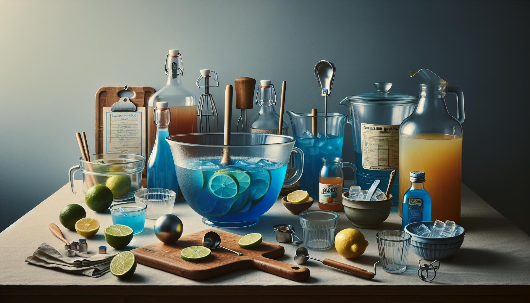 Essential Tools and Equipment for Making Blue Punch
