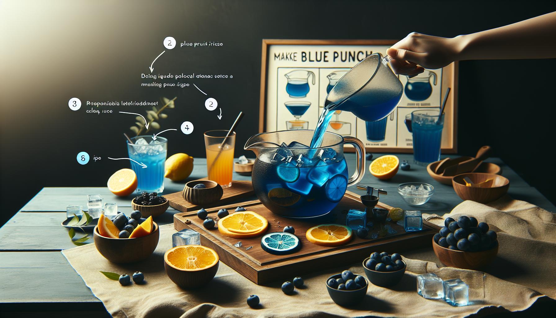Step-by-Step Recipe for Blue Punch