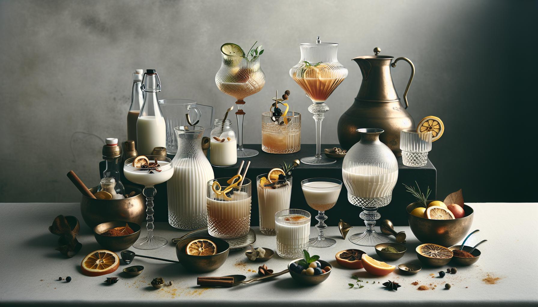 Variations and Twists on Milk Punch